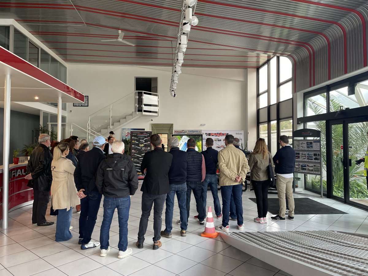 Le réseau entreprendre mayenne en visite chez fiault