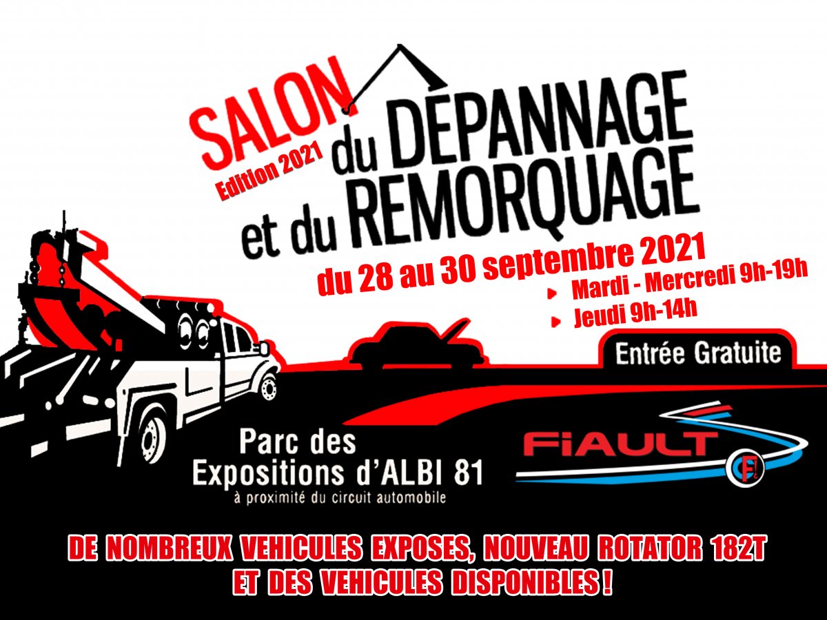 Salon du dépannage et du remorquage d'albi du 28 au 30 septembre