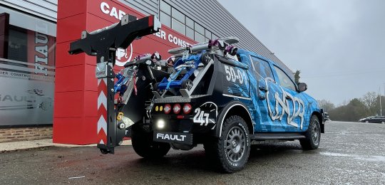 FIAULT INDUSTRIE réalise la première dépanneuse 4x4 électrique sur châssis MAXUS en France