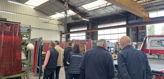 Le Réseau Entreprendre Mayenne en visite chez Fiault