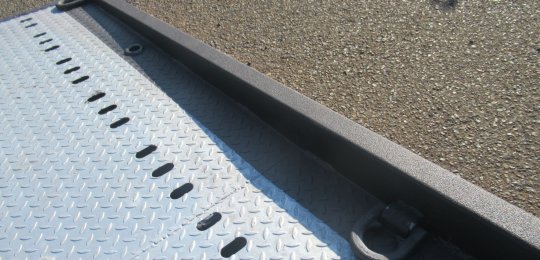 Self-adhesive anti-slip strips above the edges