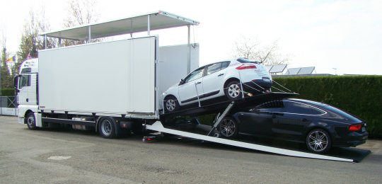 Carrosserie avec panneaux rigides CPR blanc et toit réhaussable (pour PLAT'SOL FOURGON)