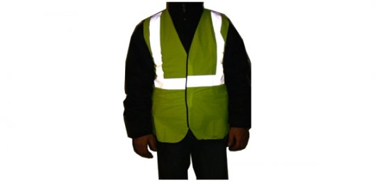 Six gilets de signalisation fluorescents